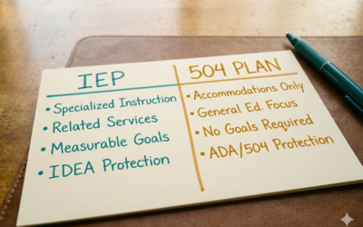 IEP vs. 504 in Arizona: When the Switch Makes Sense (and When Schools Push It the Wrong Direction)